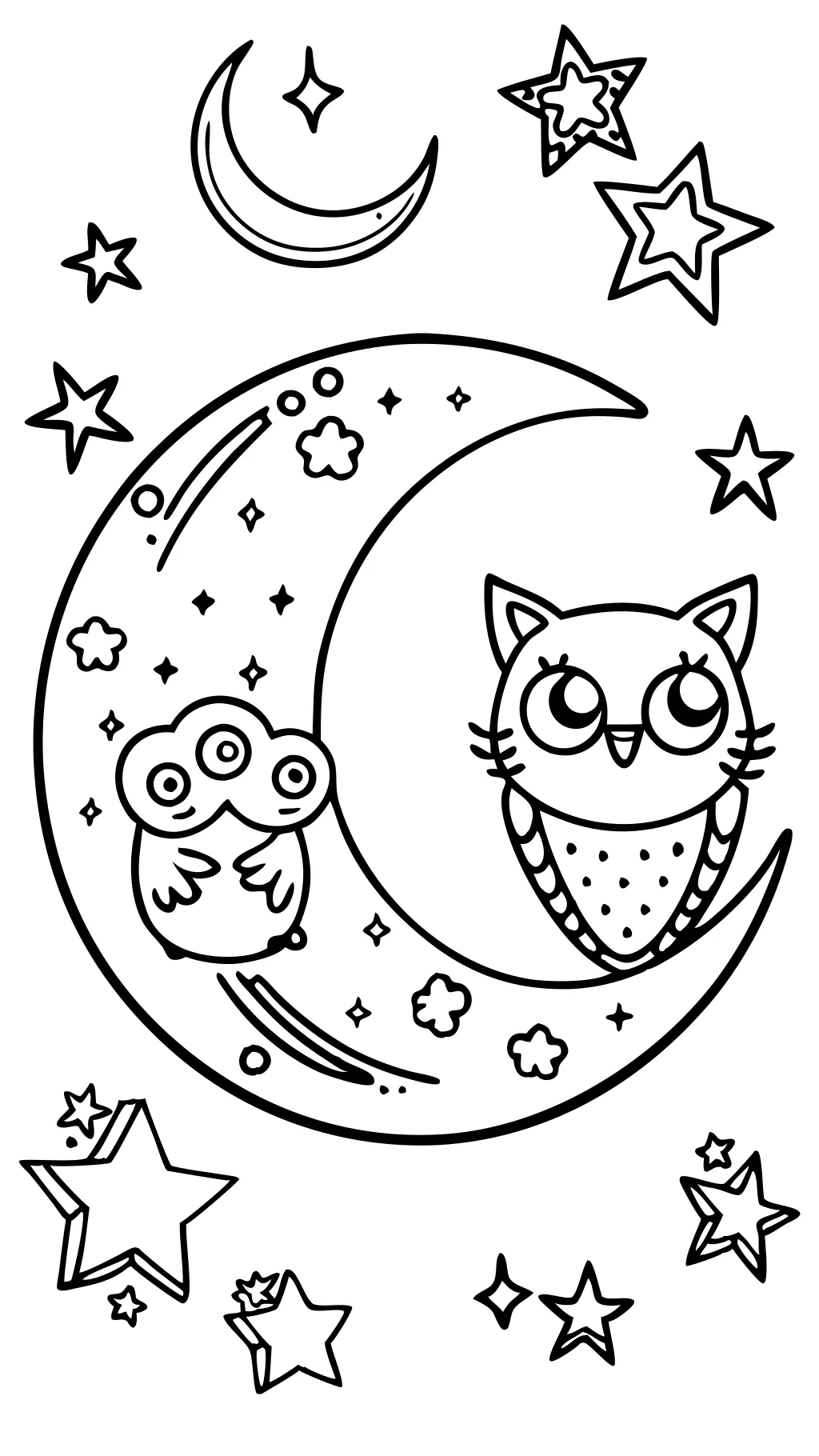 coloriage de lune